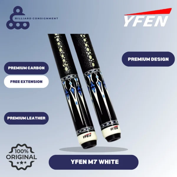 Stick Billiard Carbon YFEN M7 Carbon 100% ORIGINAL